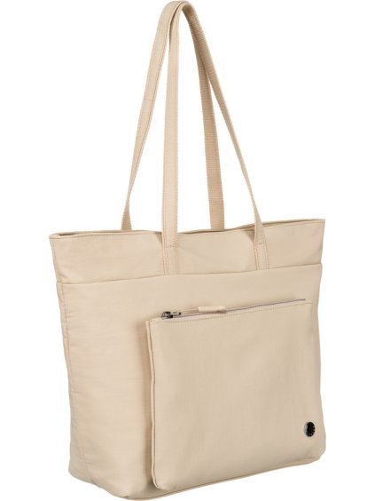 Peterson Dámska béžová shopper kabelka s vreckom na prednej strane