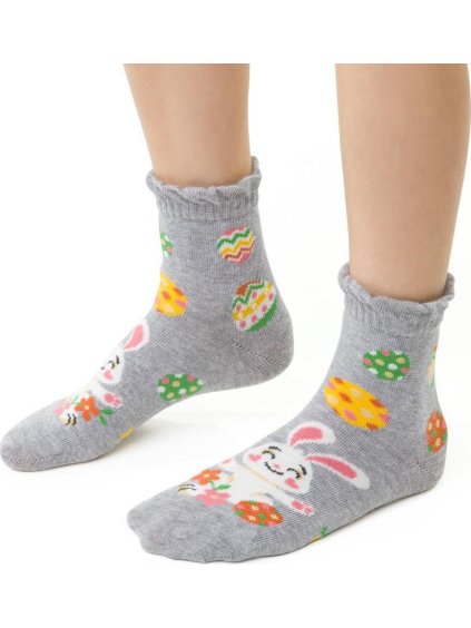 Sivé detské veľkonočné ponožky Art.138