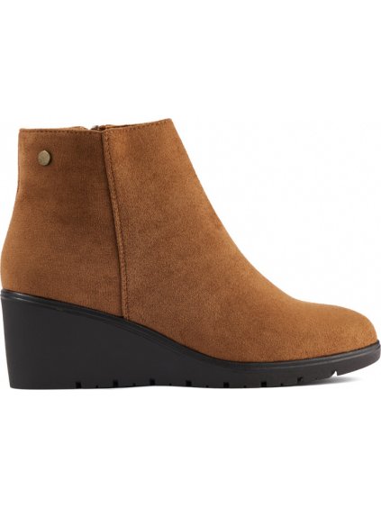 Hnedé členkové topánky na kline