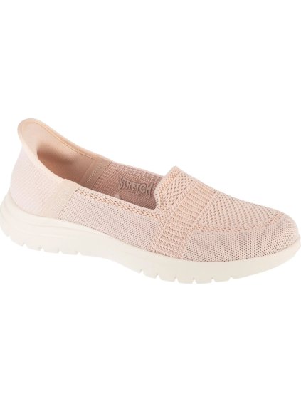 Svetlobéžové dámske nazúvacie tenisky Skechers Slip-Ins On The Go Flex - Camellia