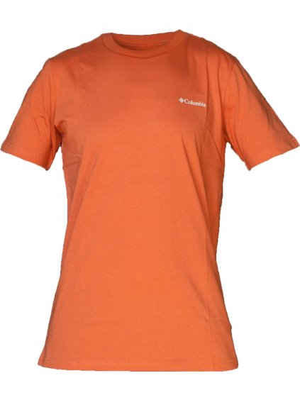 Oranžové pánske bavlnené tričko Columbia Rapid Ridge Back Graphic Tee II