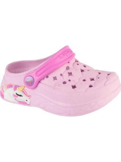 Ružové dievčenské nazuváky Skechers Unicorn Dreamer