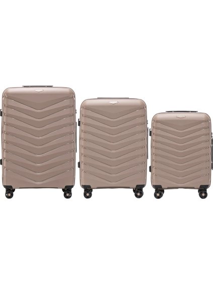 Champagne sada troch kufrov Phinx