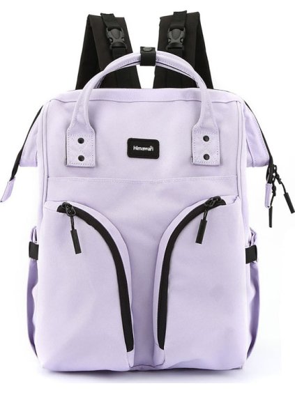 Himawari Lila priestranný dámsky batoh z polyesteru