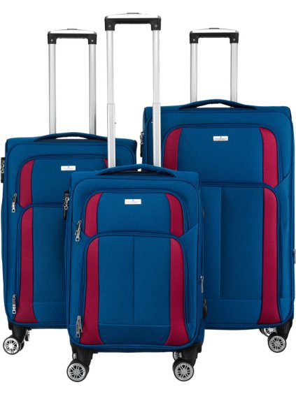 Peterson Modrá sada cestovných kufrov