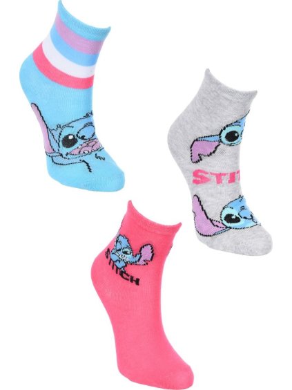 Farebná sada detských ponožiek Lilo and Stitch