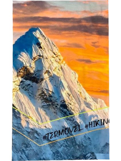 Pánsky multifukčný nákrčník s potlačou hory