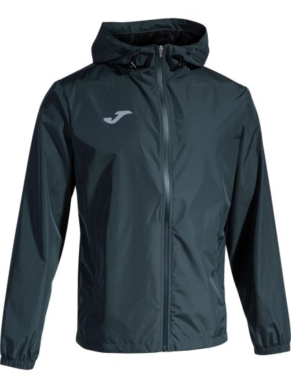 Tmavosivá pánska športová bunda Joma Elite VII Rain Jacket (Veľkosť M)