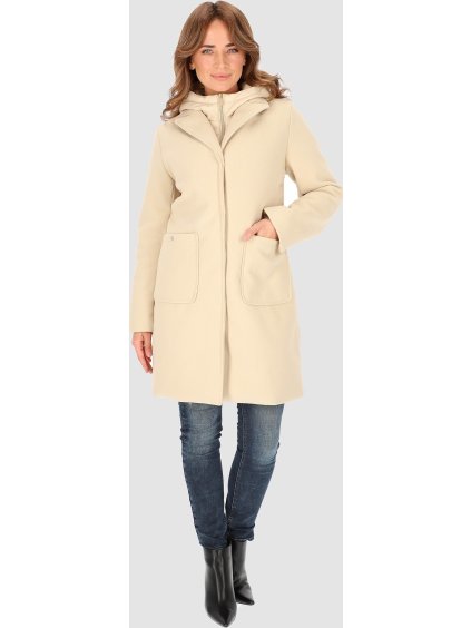 Béžová dámska zateplená fleecová bunda