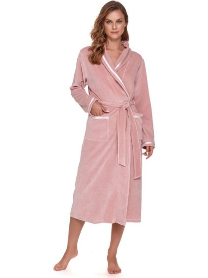 Doctor Nap svetlo ružový dámsky teplý župan