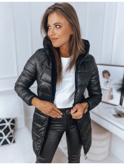 Čierna obojstranná bunda HOTIA