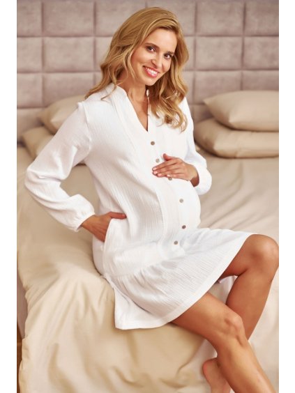 Biela dámska mušelínová tunika