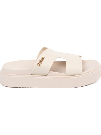 Smotanové dámske nazuváky na platforme