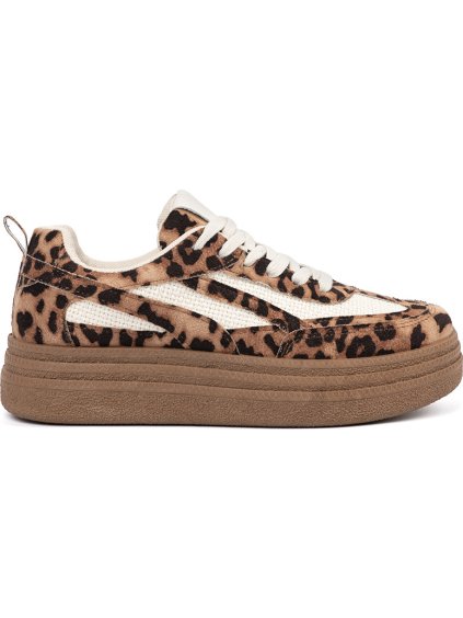 Dámske sneakersy s leopardím vzorom