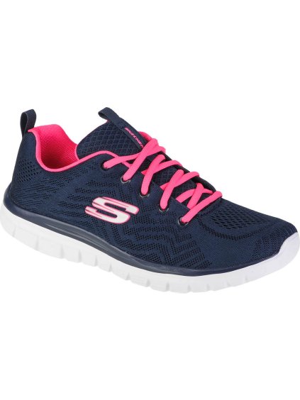 Modro-ružové dámske tenisky Skechers Graceful-Get Connected