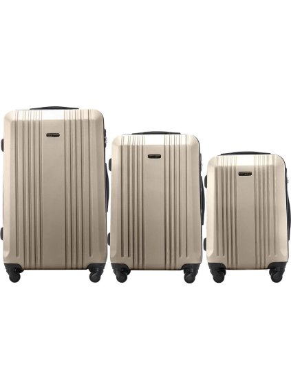 Champagne sada cestovných kufrov KESTRAL