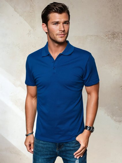 Tmavě modrá pánská polokošile