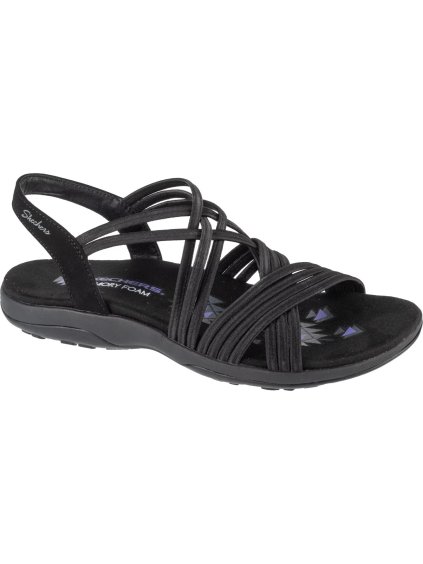 Čierne dámske sandále Skechers Reggae Slim - Sunnyside