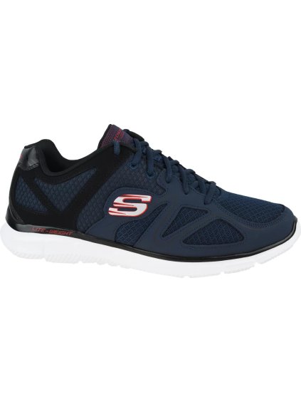Čierno-modré pánske tenisky Skechers Verse Flash Point