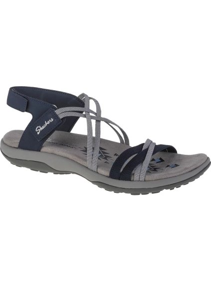 Sivé sandále Skechers Reggae Slim-Takes Two