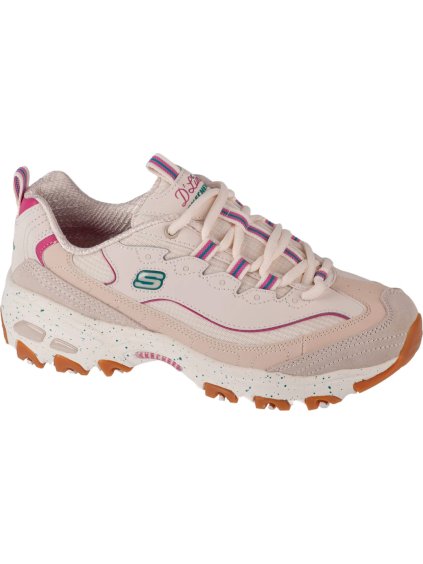 Béžové tenisky na platforme Skechers D'Lites - Bold Views