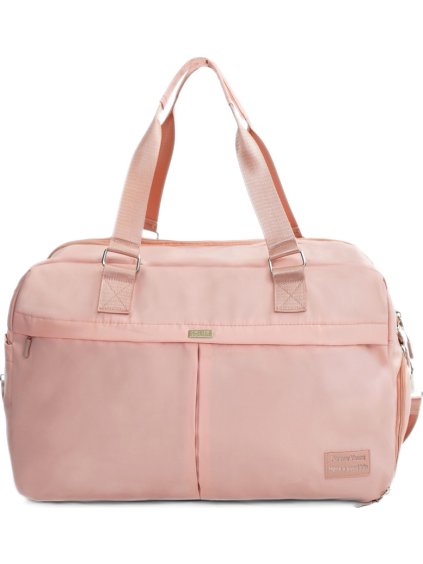 Svetloružová cestovná taška Solier VEA