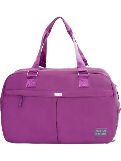 Tmavoružová cestovná taška Solier VEA