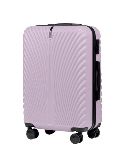 Svetlofialový stredne veľký cestovný kufor WINGS SWAN