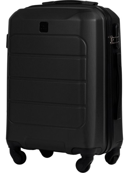 Čierny stredne veľký cestovný kufor WINGS GANNET