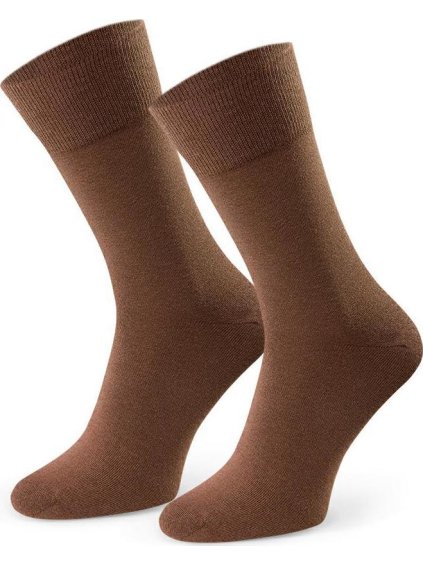 (Veľ. 42/44) Hnedé pánske ponožky Art. 056