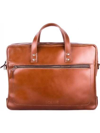 KOŽENÁ HNEDÁ TAŠKA SOLIER