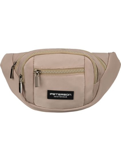 Peterson Béžová dámska priestranná ľadvinka