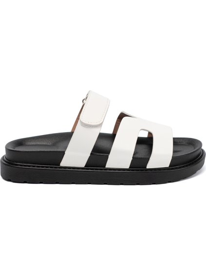 Biele dámske nazuváky na platforme