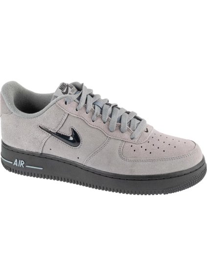 Sivé pánske semišové tenisky Nike Air Force 1
