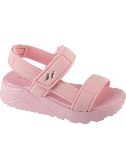 Ružové sandále na kline Skechers Uno Lite Sandal - Sunny Stand