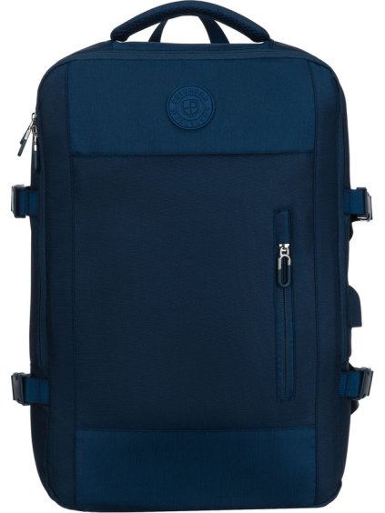 Peterson Tmavomodrý cestovný batoh s kompresnými popruhmi