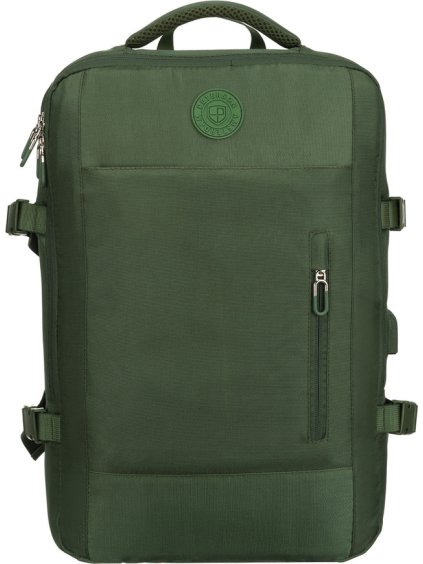 Peterson Tmavozelený cestovný batoh s kompresnými popruhmi