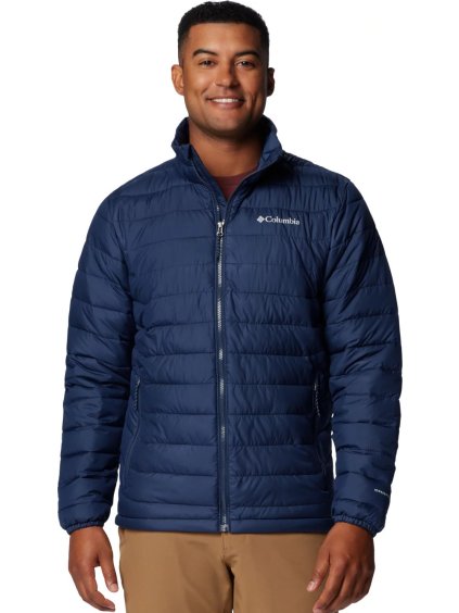 Tmavomodrá pánska bunda Columbia Powder Lite II Jacket