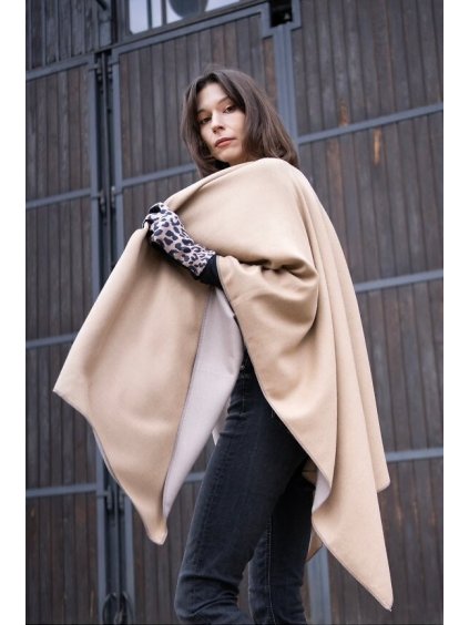 Art Of Polo Štýlové dámske teplé pončo