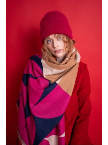 Art Of Polo Dámsky šál s geometrickými vzormi