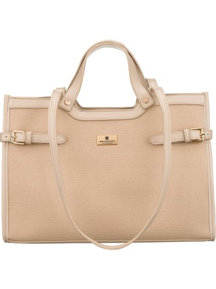 Peterson Béžová dámska kabelka s magnetickým zapínaním