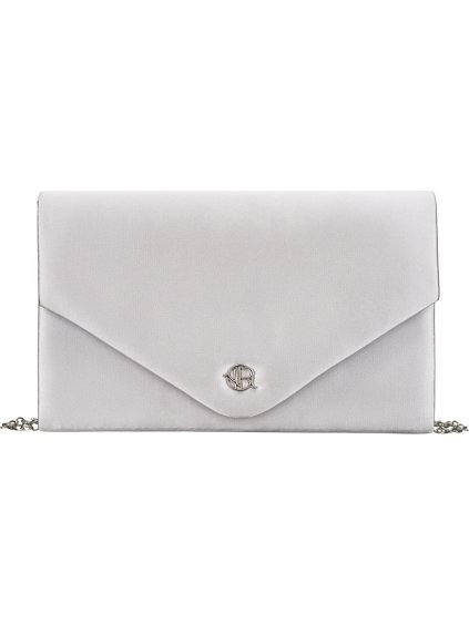 Strieborná dámska listová kabelka s magnetickým zapínaním