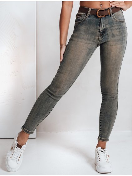 Dámske skinny rifle s opaskom