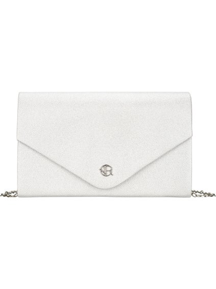 Rovicky Strieborná listová kabelka s jemnou textúrou
