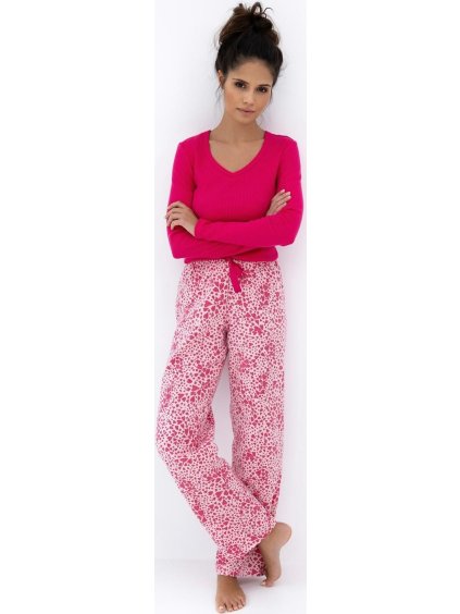 Sensis Dlhé dámske pyžamo so srdiečkami