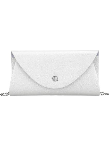 Rovicky Strieborná listová kabelka s jemnou textúrou