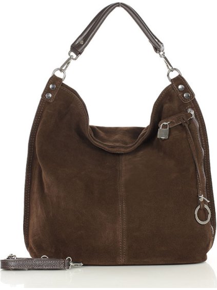 MAZZINI Tmavohnedá shopper kabelka