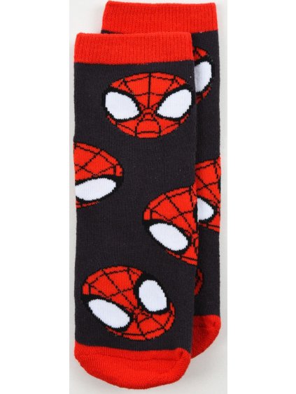 Tmavosivé chlapčenské protišmykové ponožky Marvel Spidey