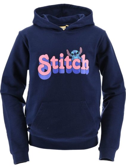 Tmavomodrá detská mikina Disney Stitch