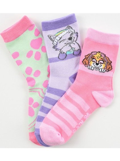 Sada 3 párov ponožiek Paw Patrol
